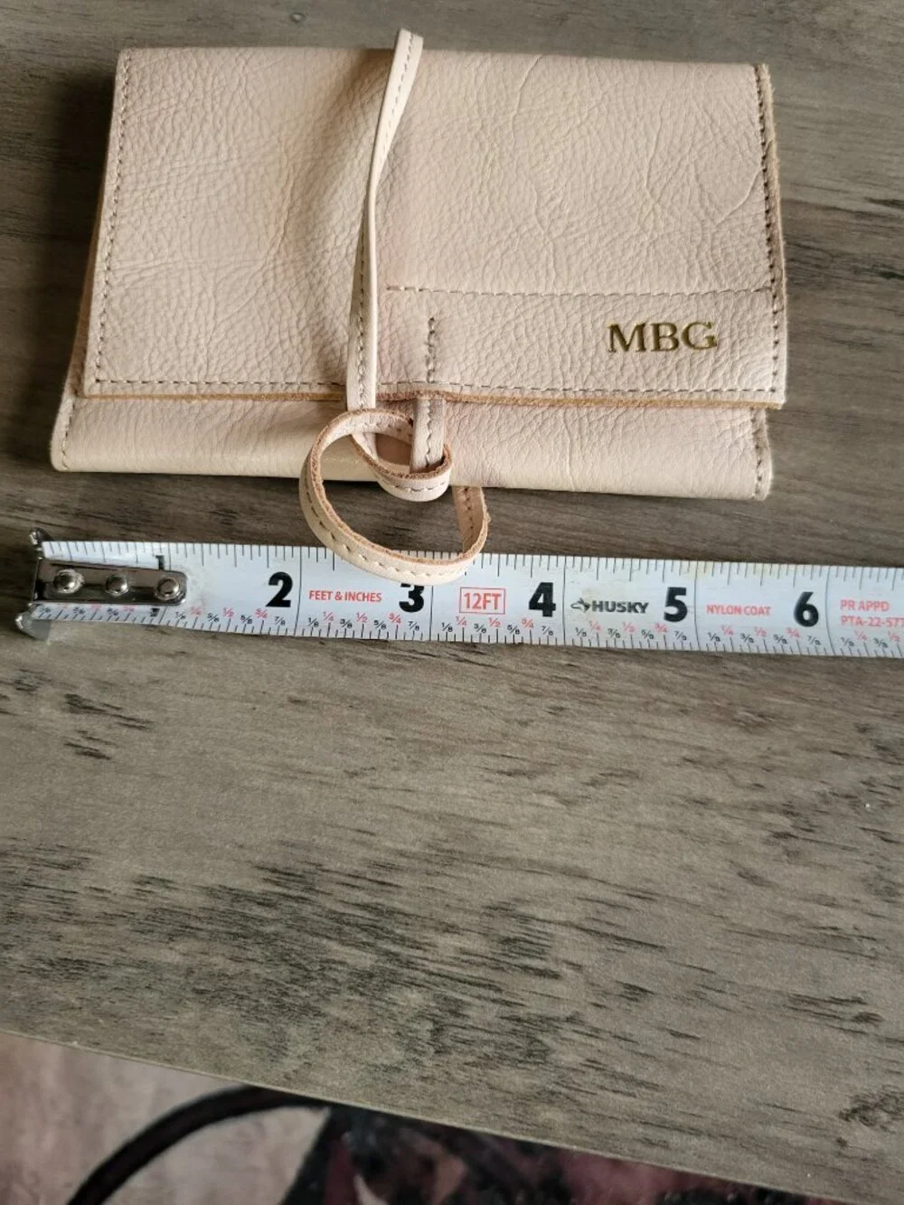 MARK & GRAHAM PINK LEATHER WALLET